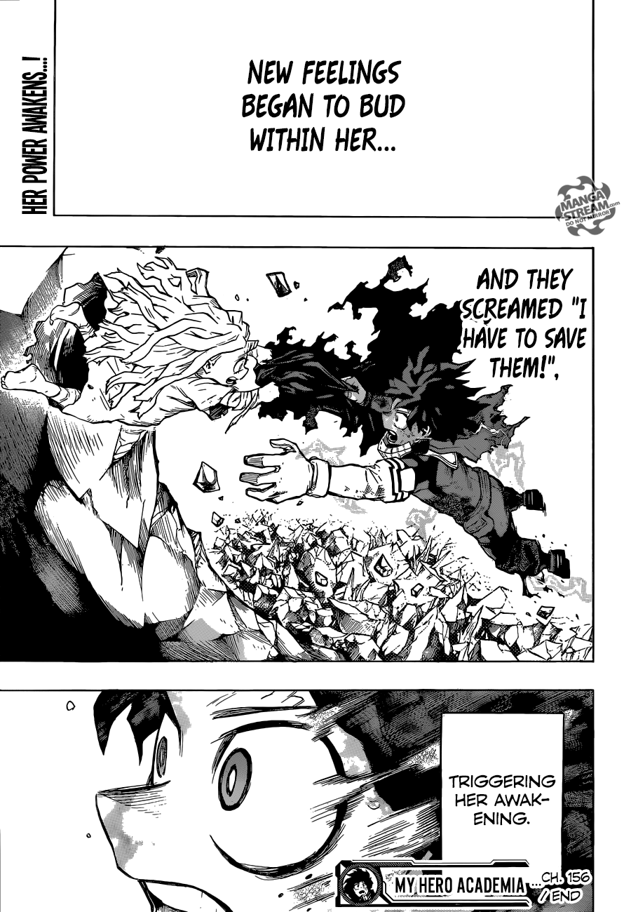 My Hero Academia, chapter 156