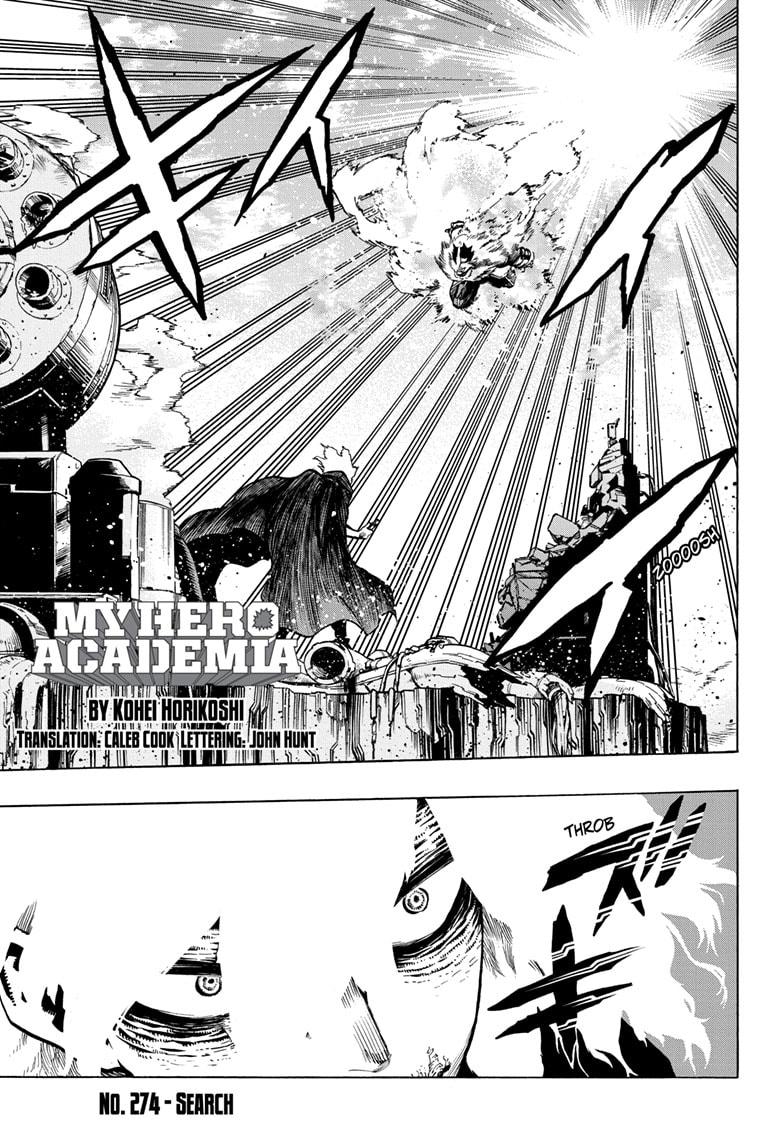 My Hero Academia, chapter 274