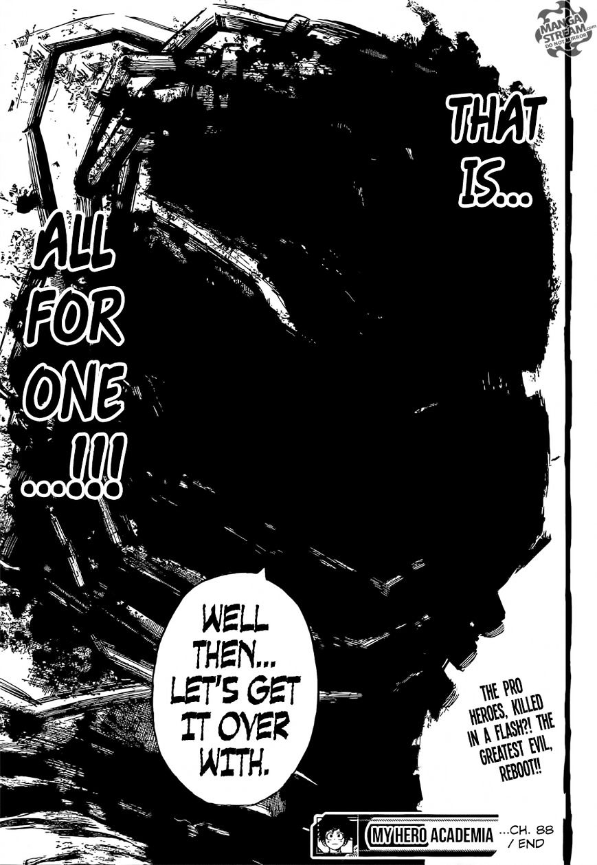 My Hero Academia, chapter 88