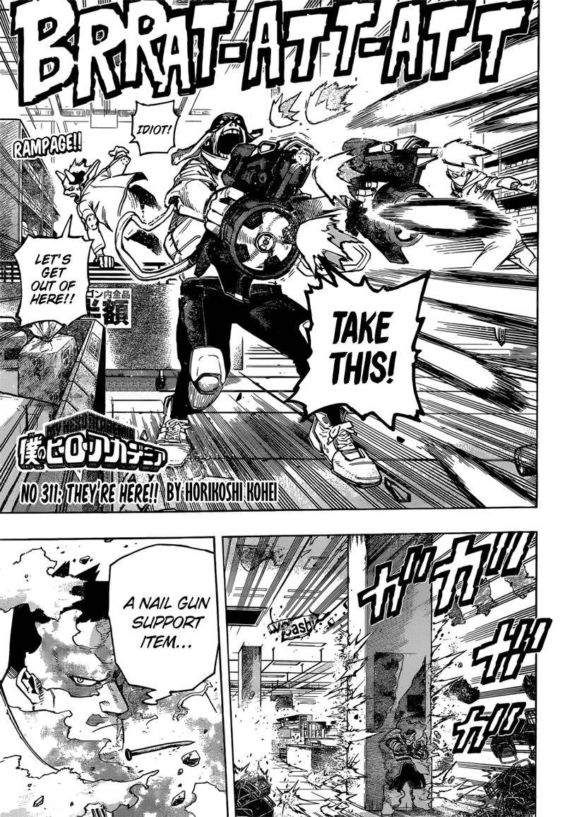 My Hero Academia, chapter 311