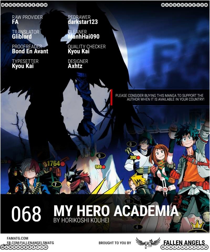 My Hero Academia, chapter 68