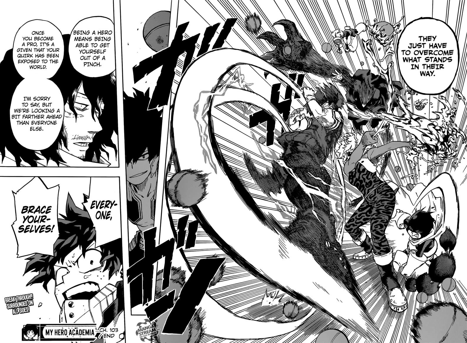 My Hero Academia, chapter 103