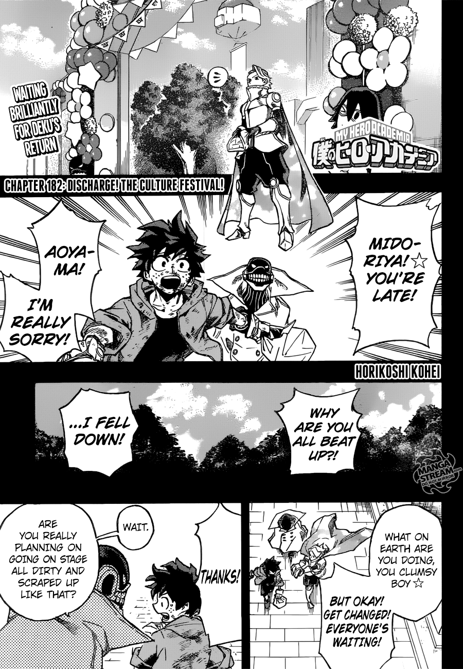 My Hero Academia, chapter 182