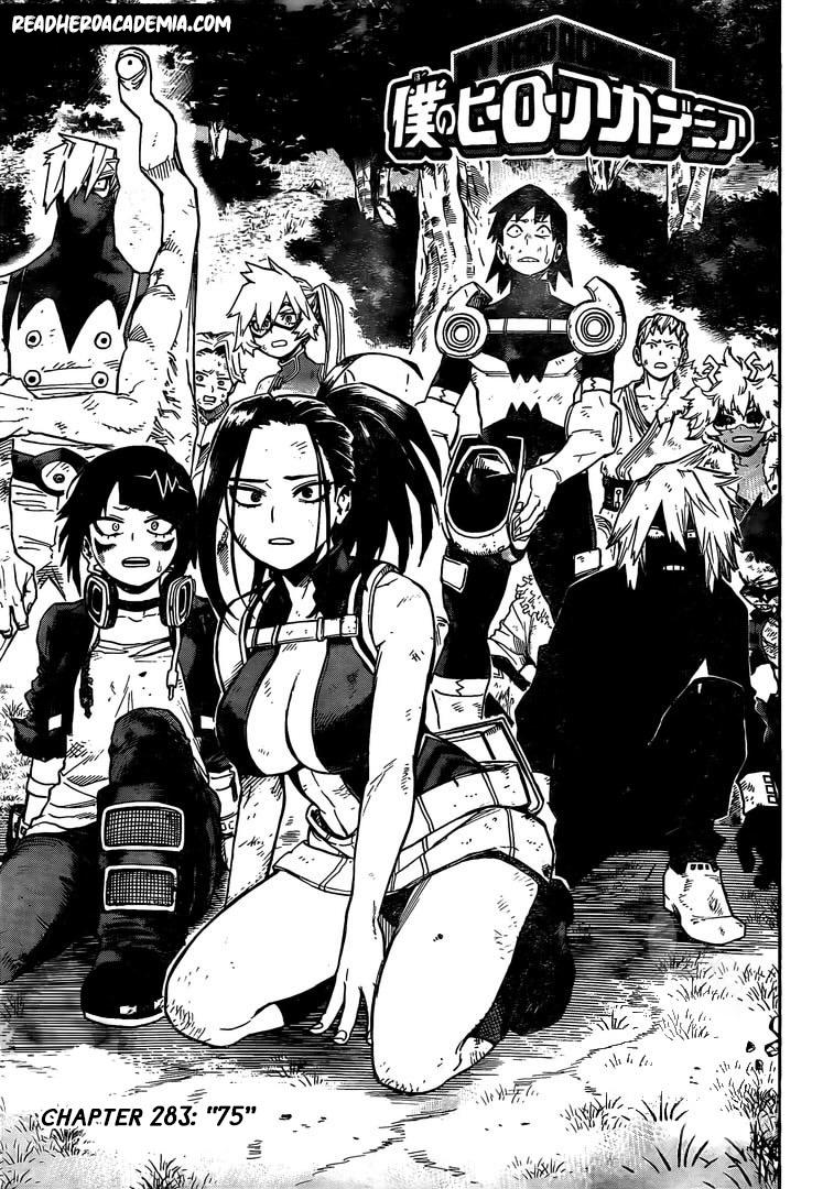 My Hero Academia, chapter 283