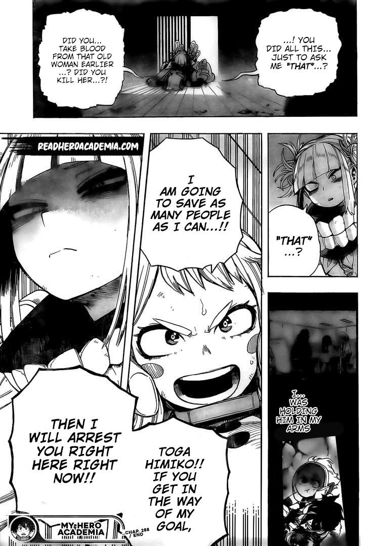 My Hero Academia, chapter 288