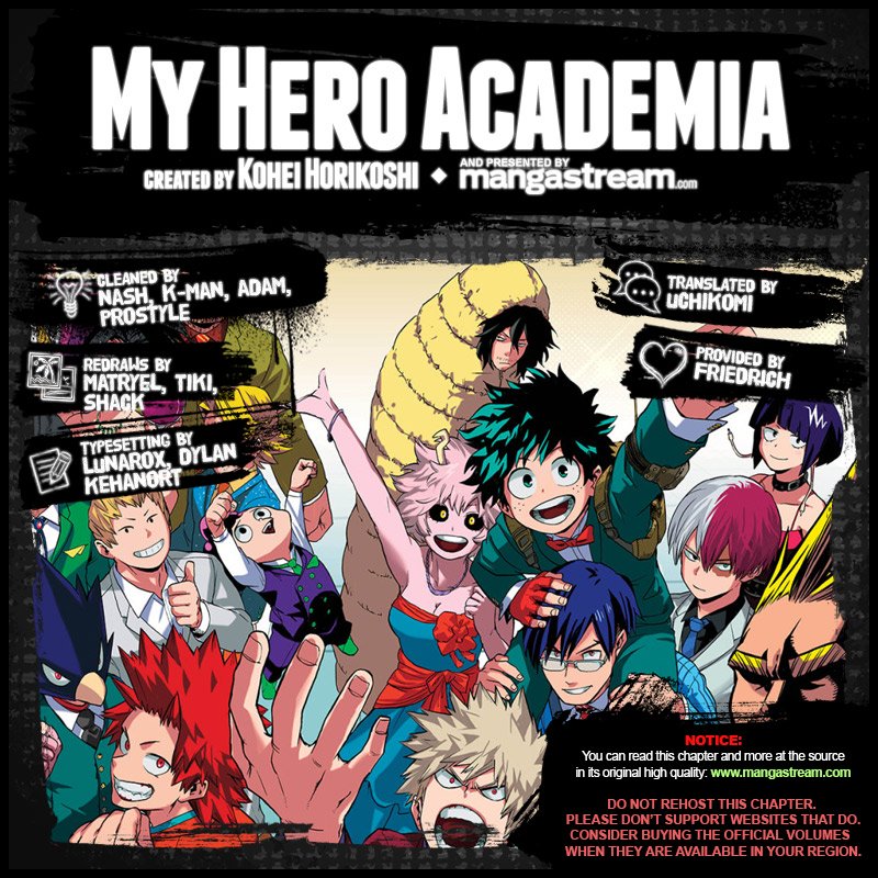 My Hero Academia, chapter 172