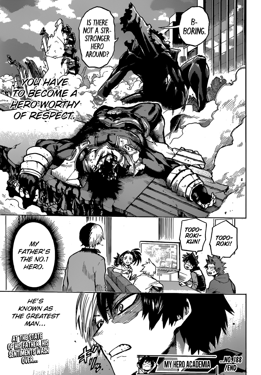 My Hero Academia, chapter 188