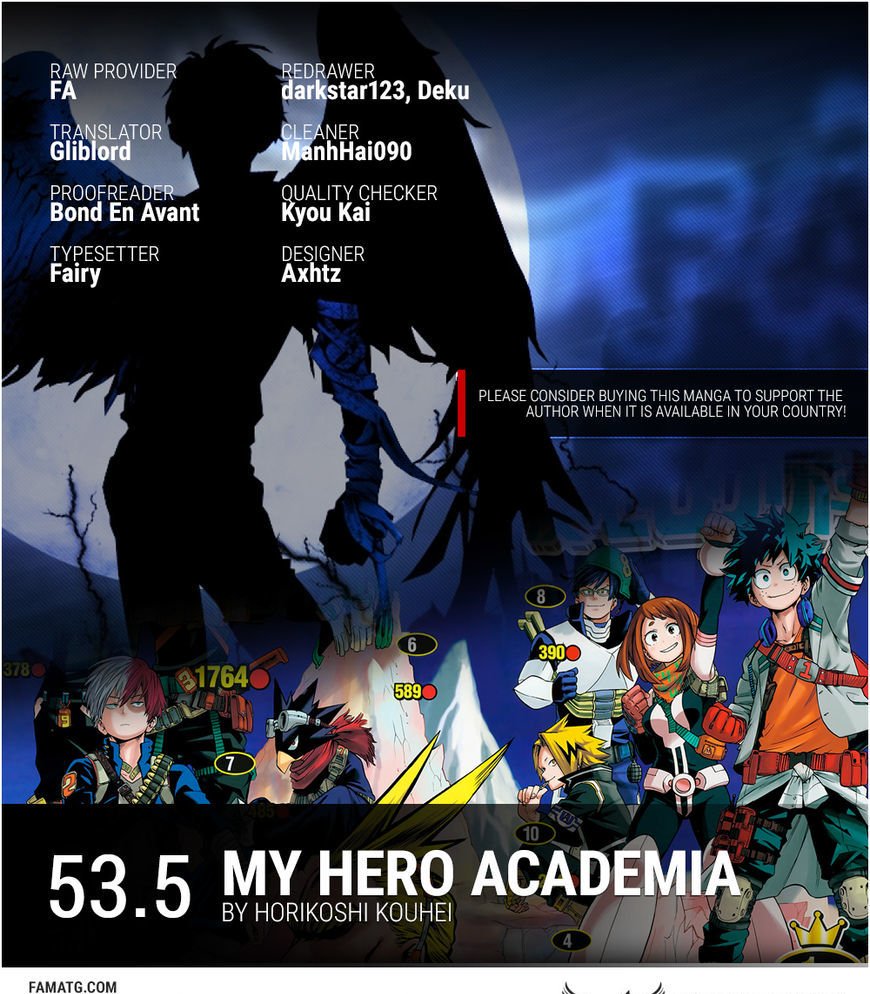 My Hero Academia, chapter 53.5