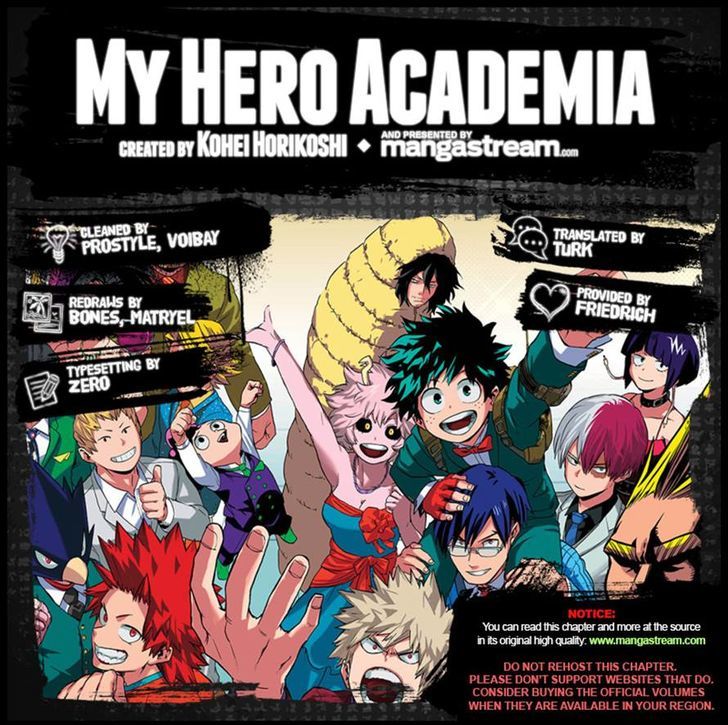 My Hero Academia, chapter 112