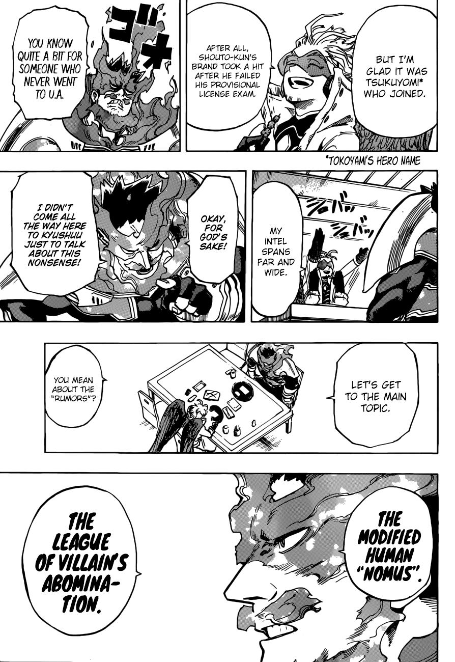 My Hero Academia, chapter 186