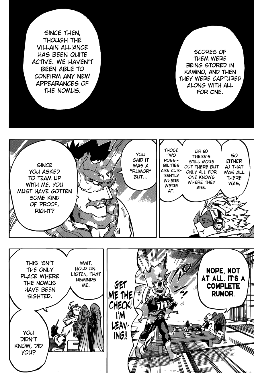 My Hero Academia, chapter 186