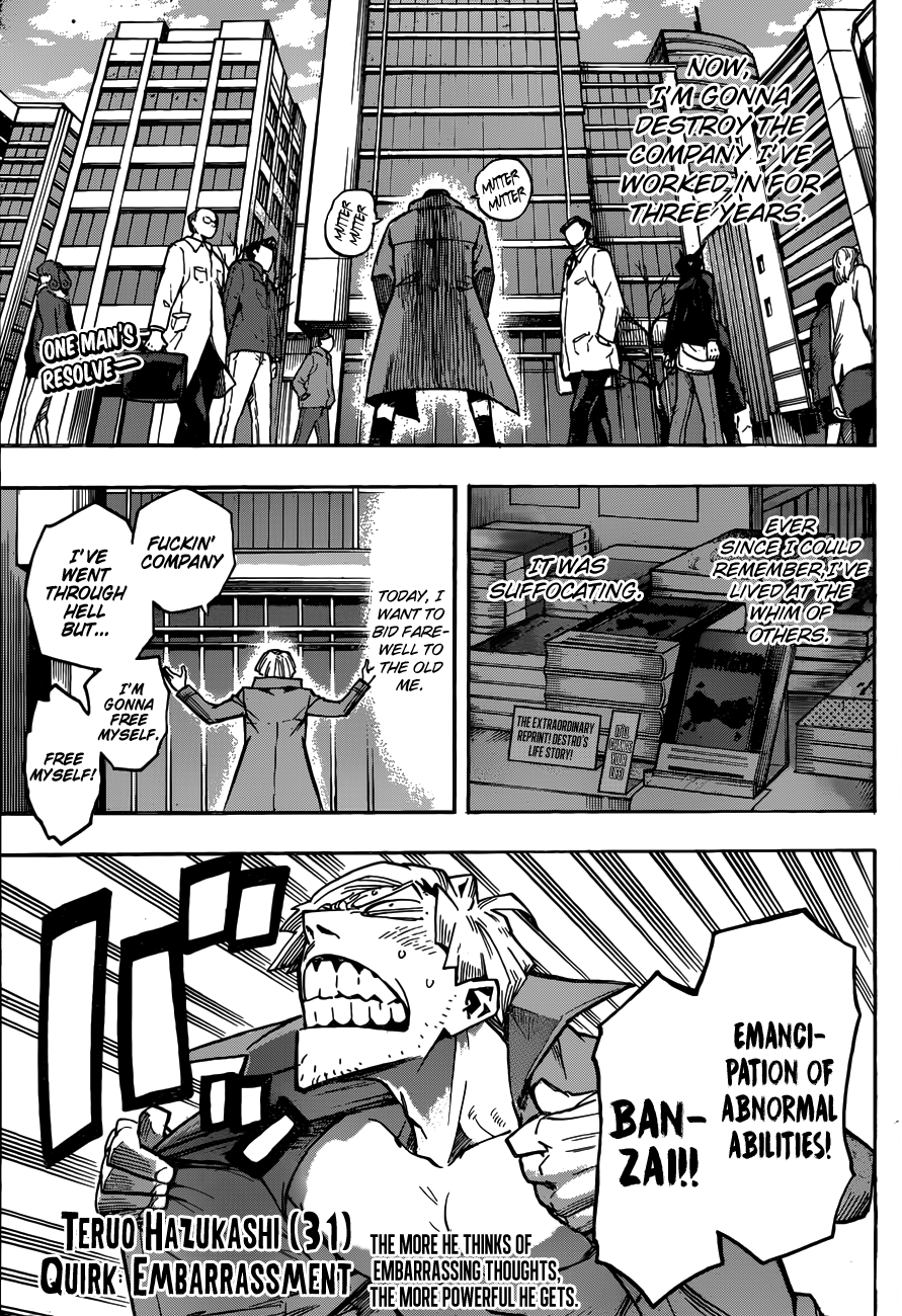 My Hero Academia, chapter 186