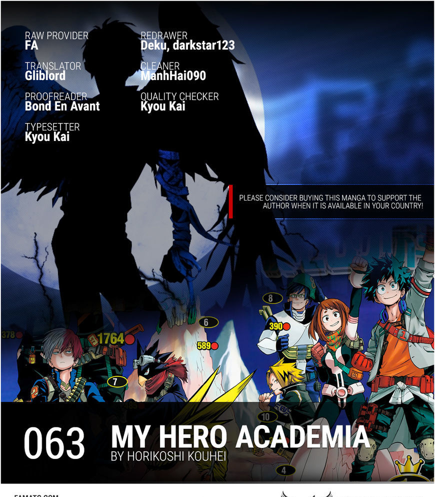 My Hero Academia, chapter 63