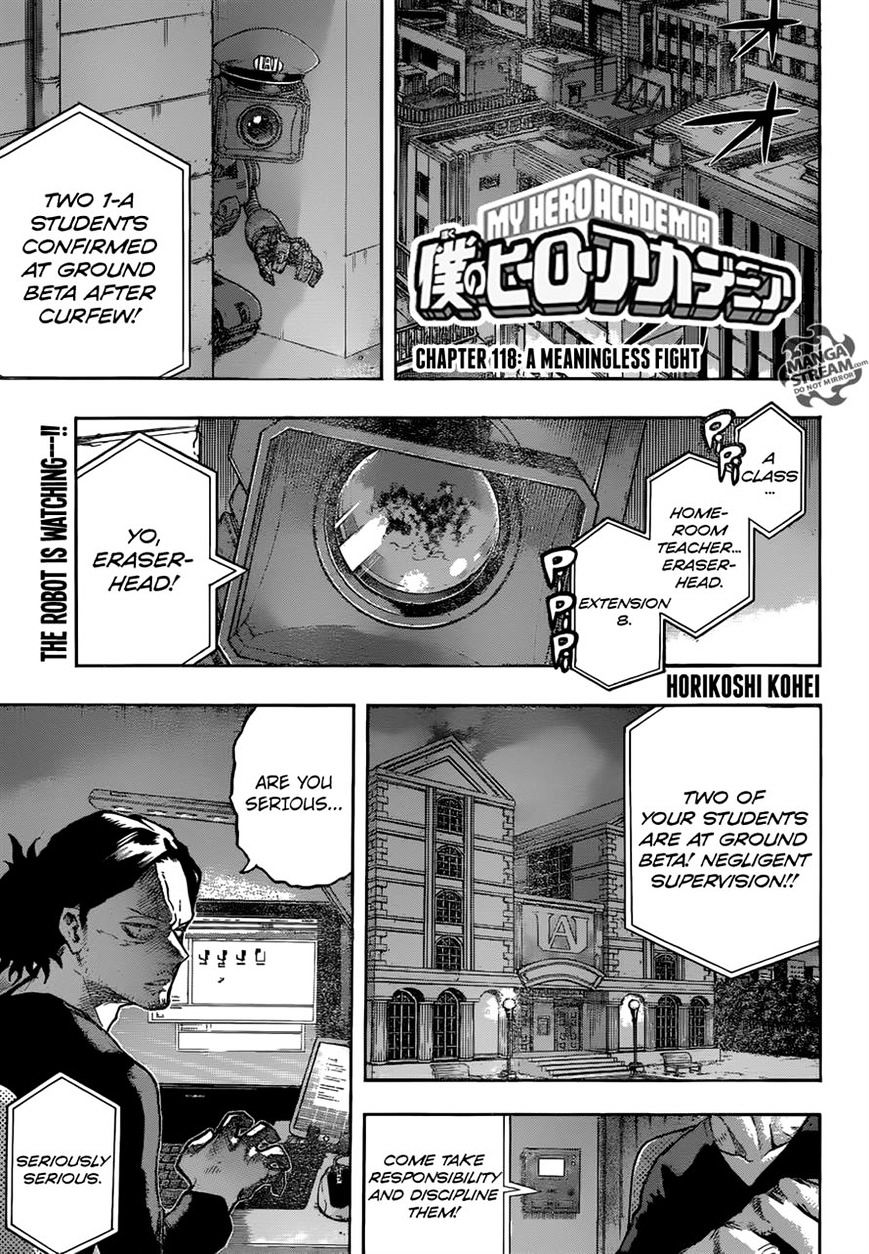 My Hero Academia, chapter 118