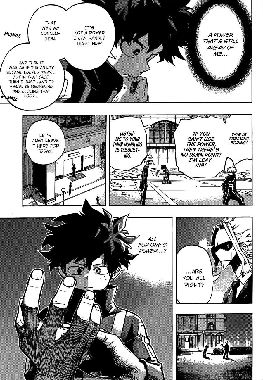 My Hero Academia, chapter 217