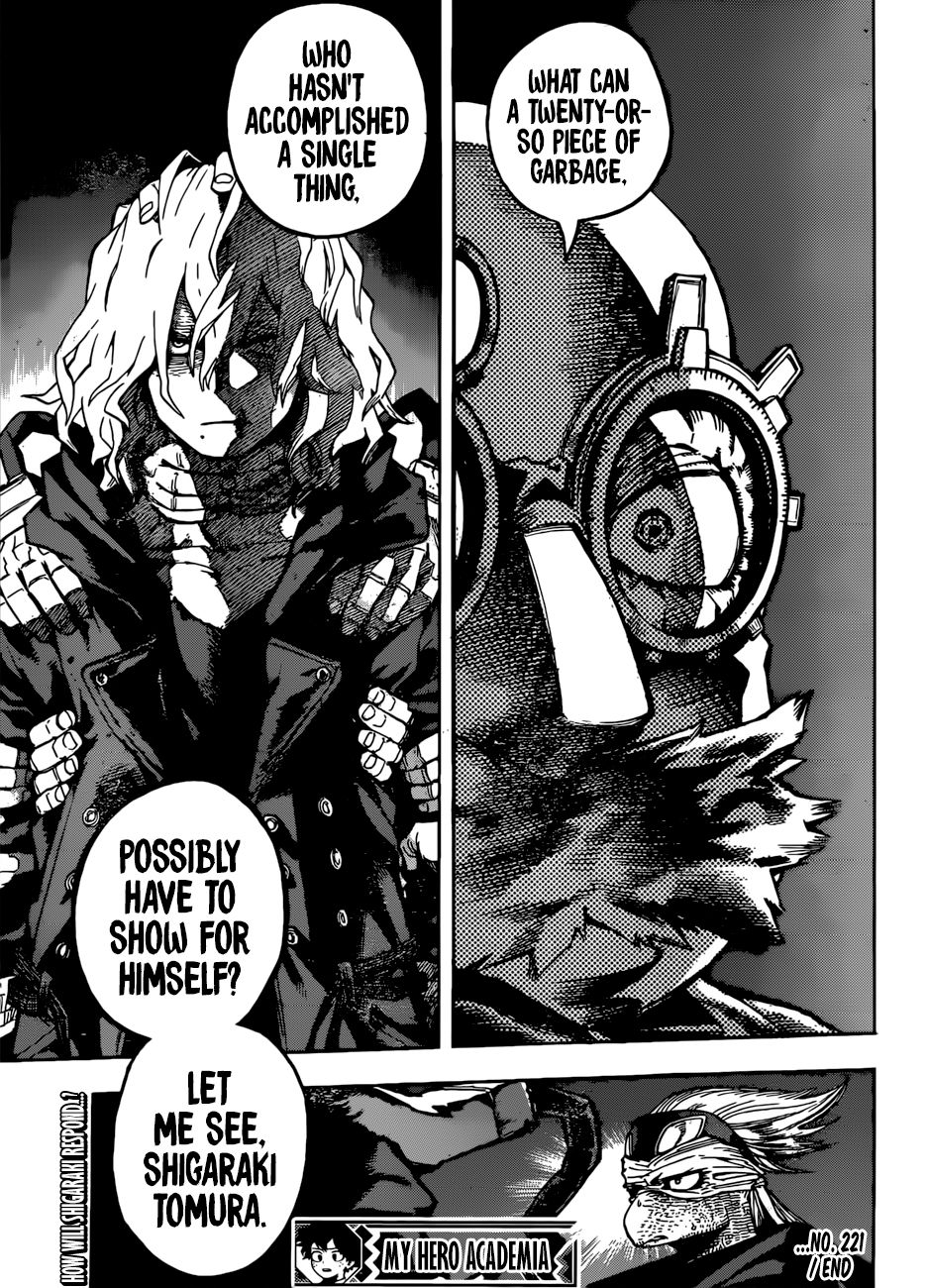 My Hero Academia, chapter 221