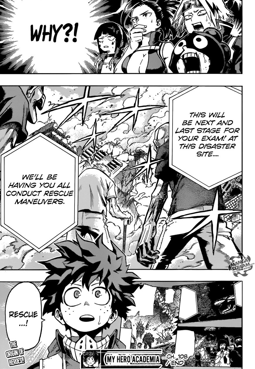 My Hero Academia, chapter 108