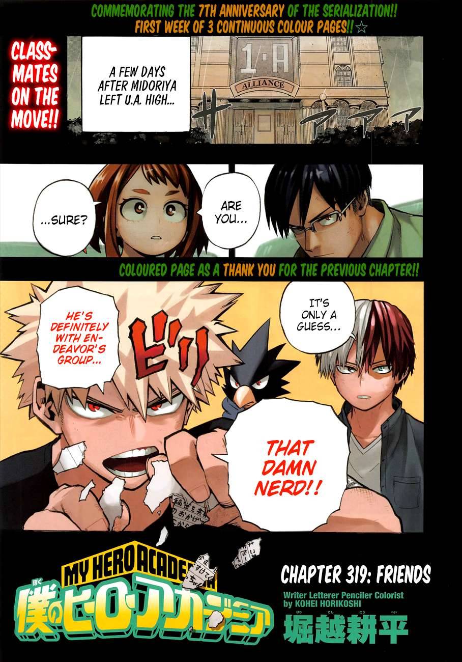 My Hero Academia, chapter 319