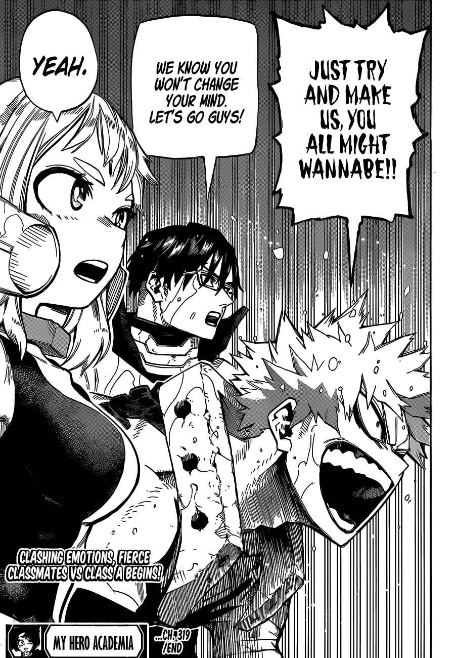 My Hero Academia, chapter 319