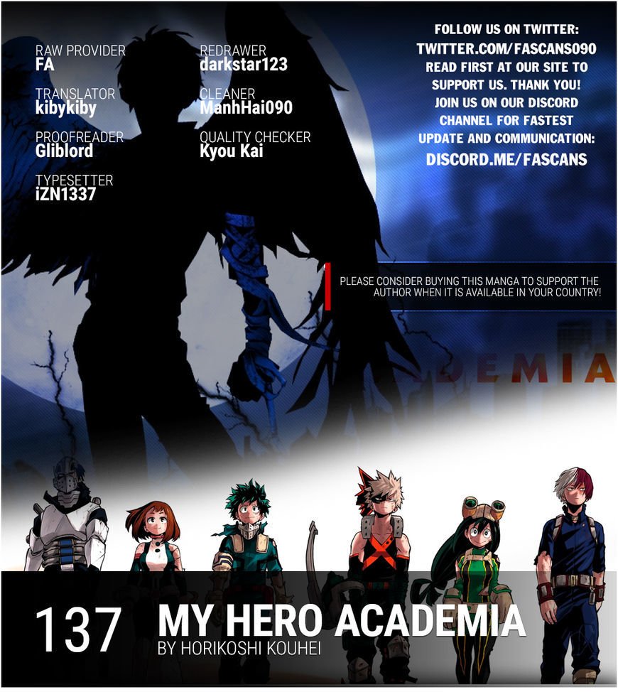 My Hero Academia, chapter 137