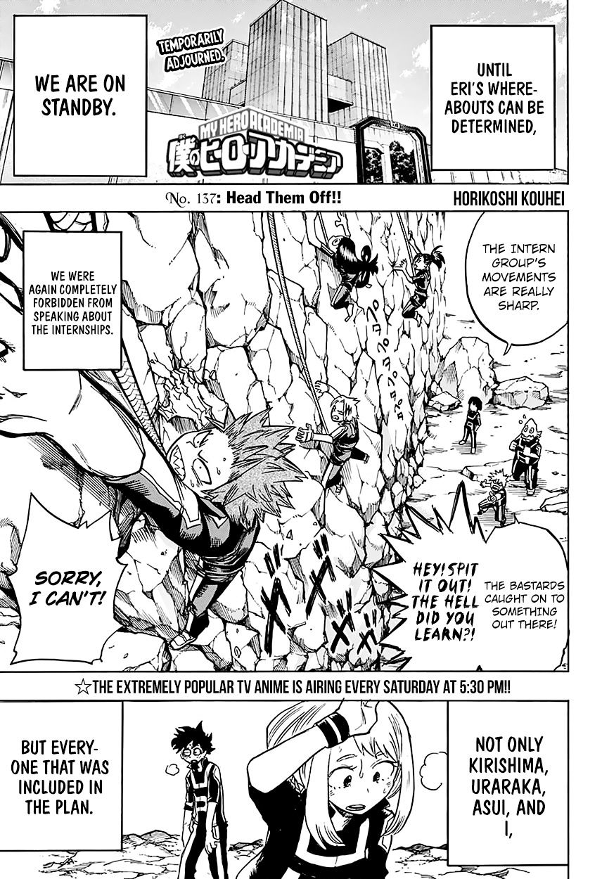 My Hero Academia, chapter 137