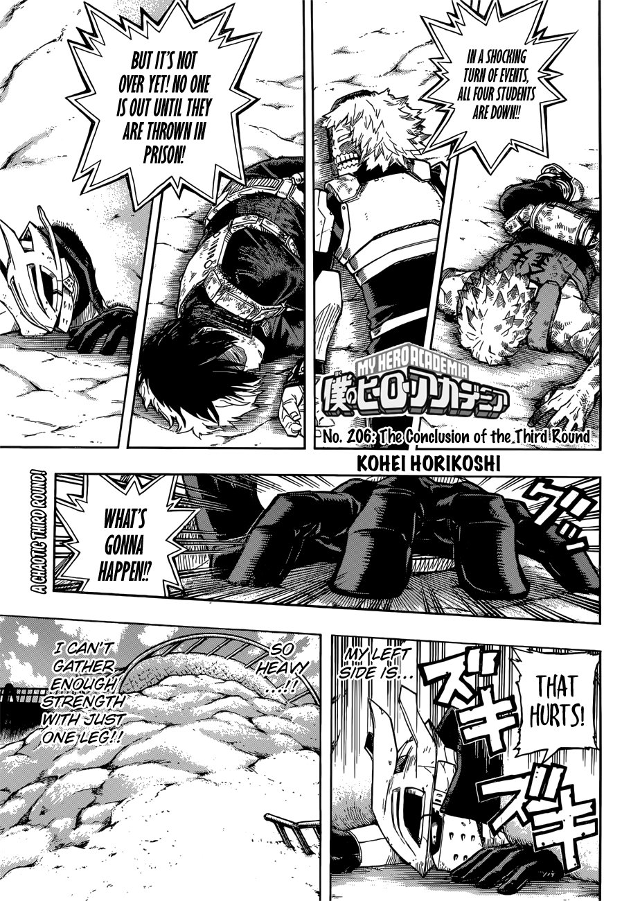 My Hero Academia, chapter 206