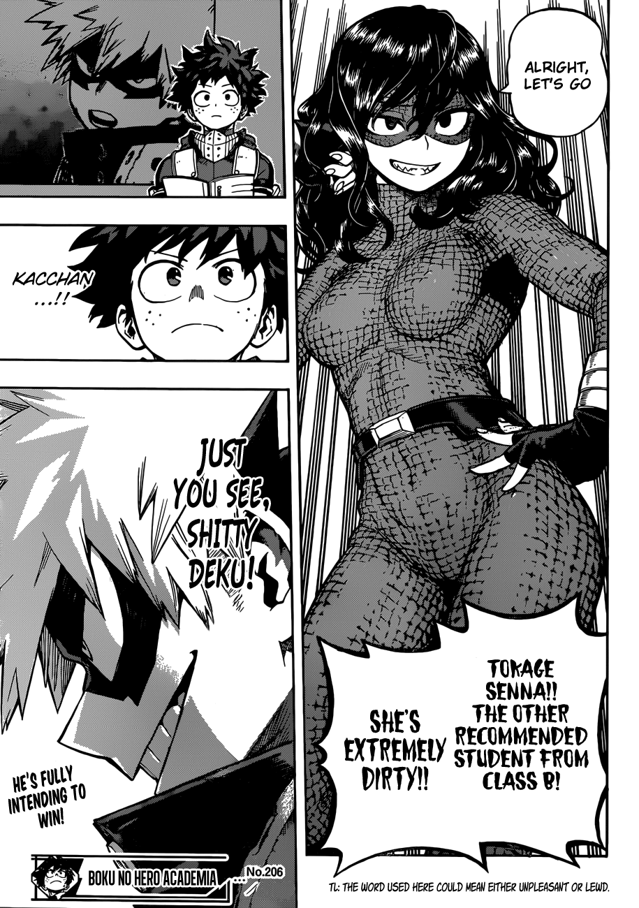 My Hero Academia, chapter 206