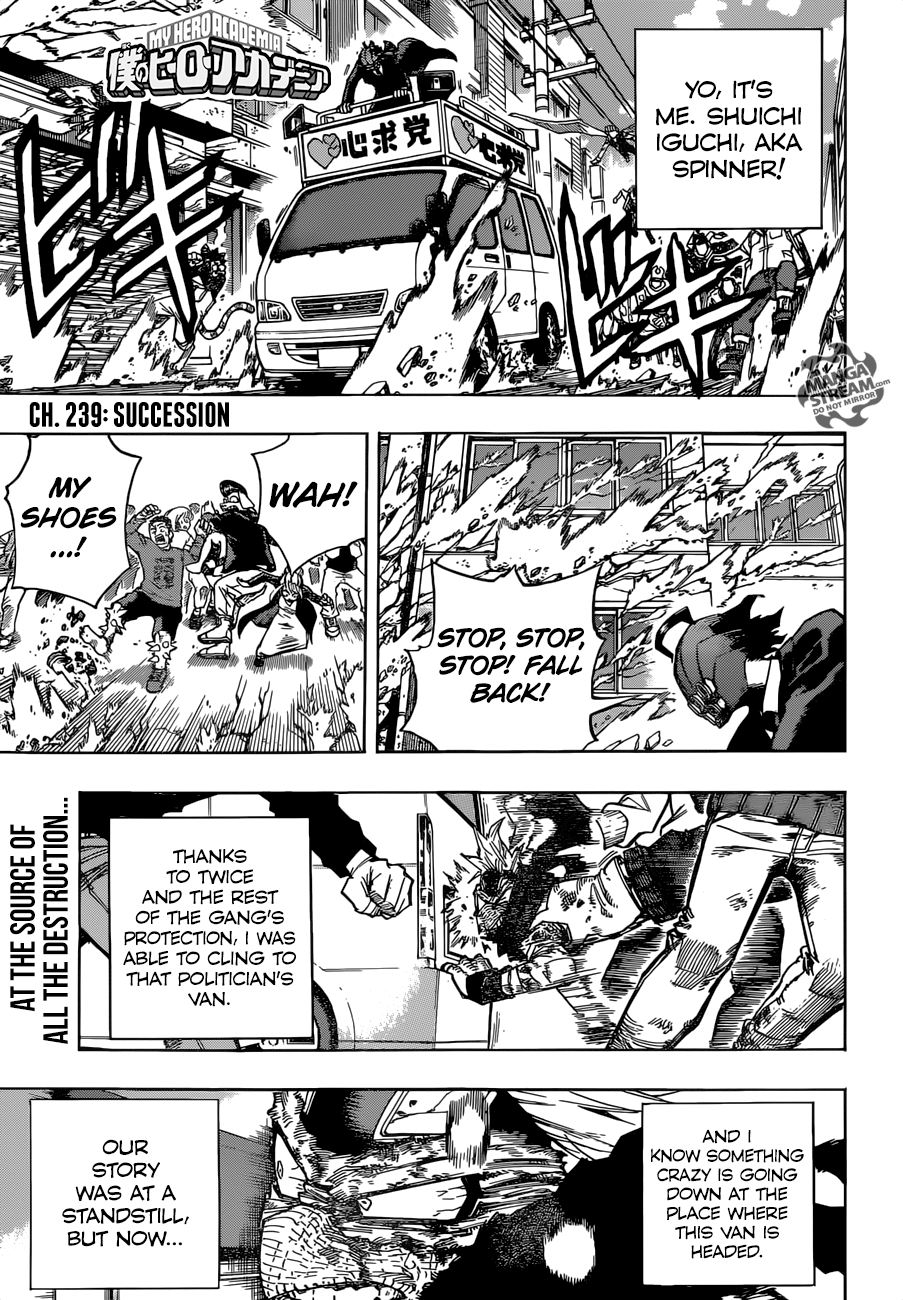 My Hero Academia, chapter 239