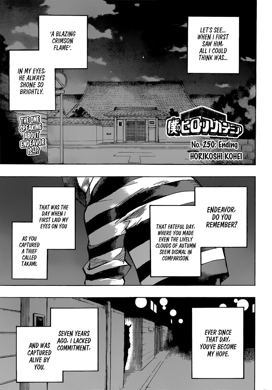 My Hero Academia, chapter 250