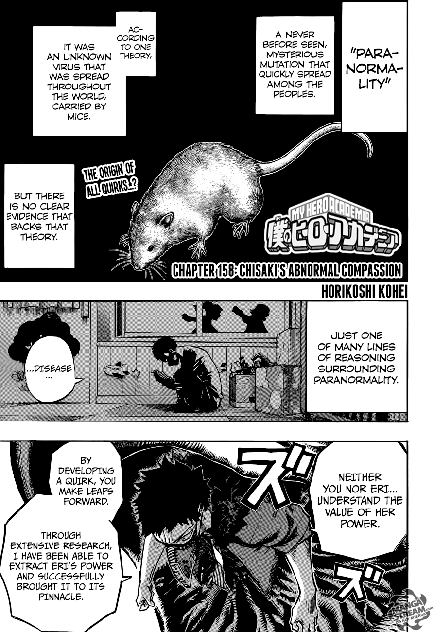 My Hero Academia, chapter 158