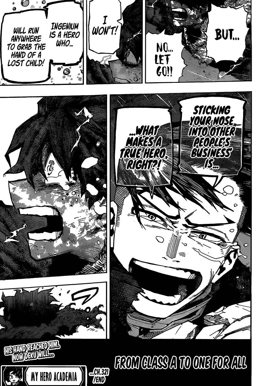 My Hero Academia, chapter 321