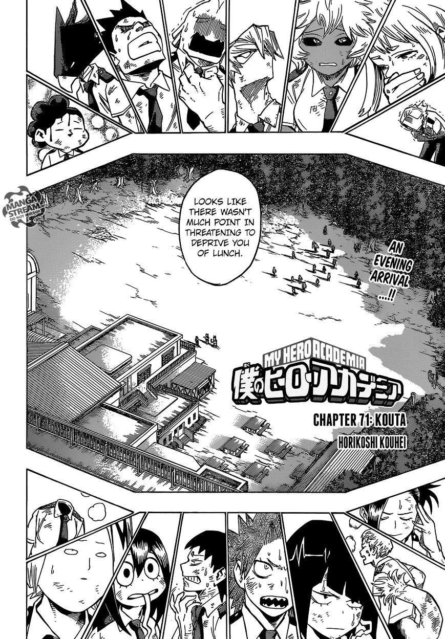 My Hero Academia, chapter 71