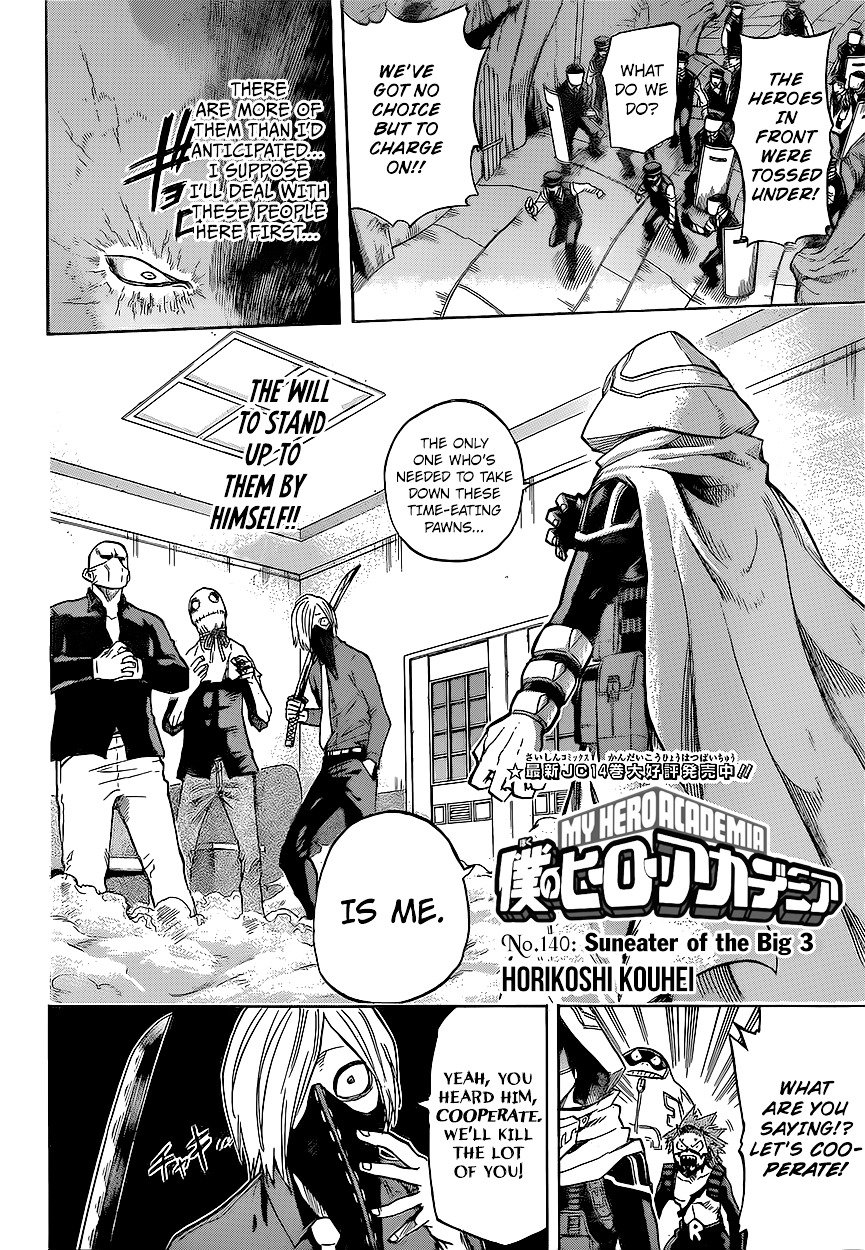 My Hero Academia, chapter 140