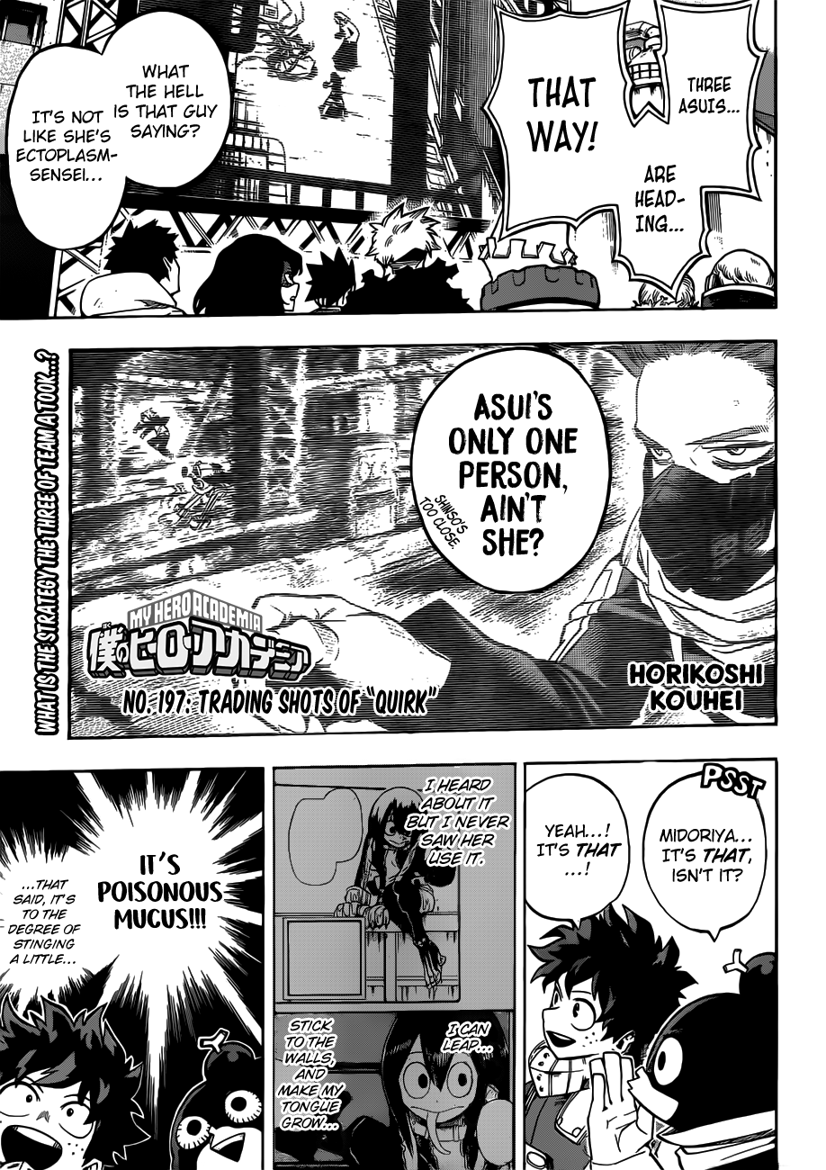 My Hero Academia, chapter 197