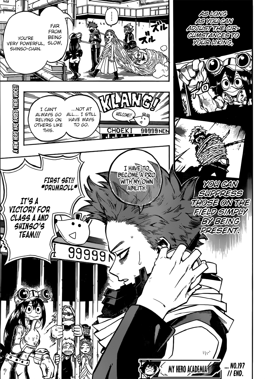 My Hero Academia, chapter 197