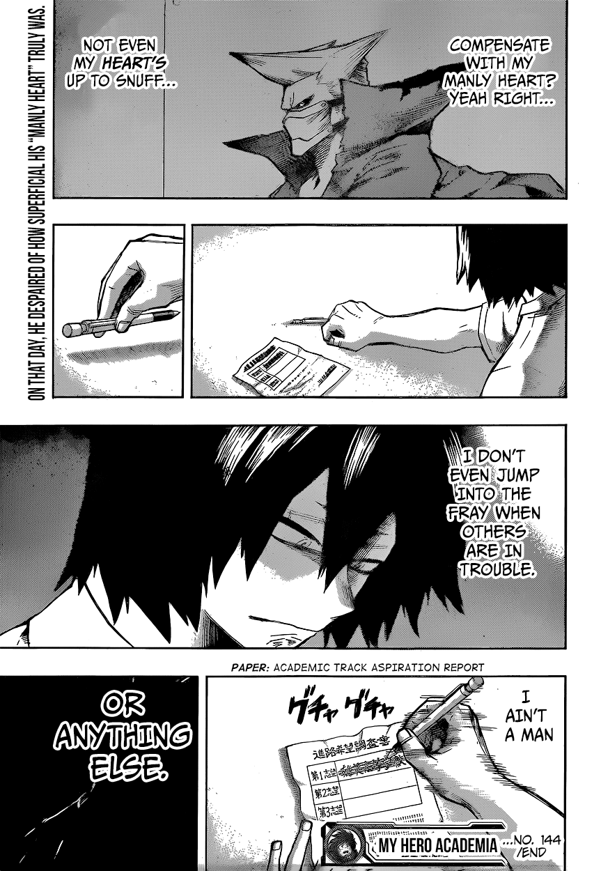 My Hero Academia, chapter 144