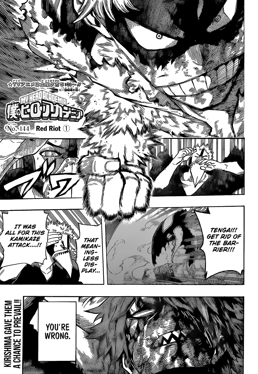 My Hero Academia, chapter 144