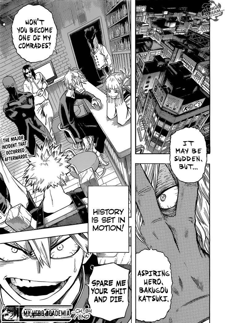 My Hero Academia, chapter 84