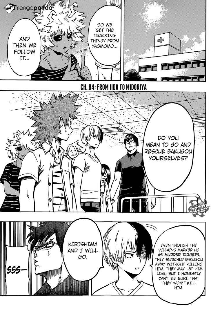 My Hero Academia, chapter 84