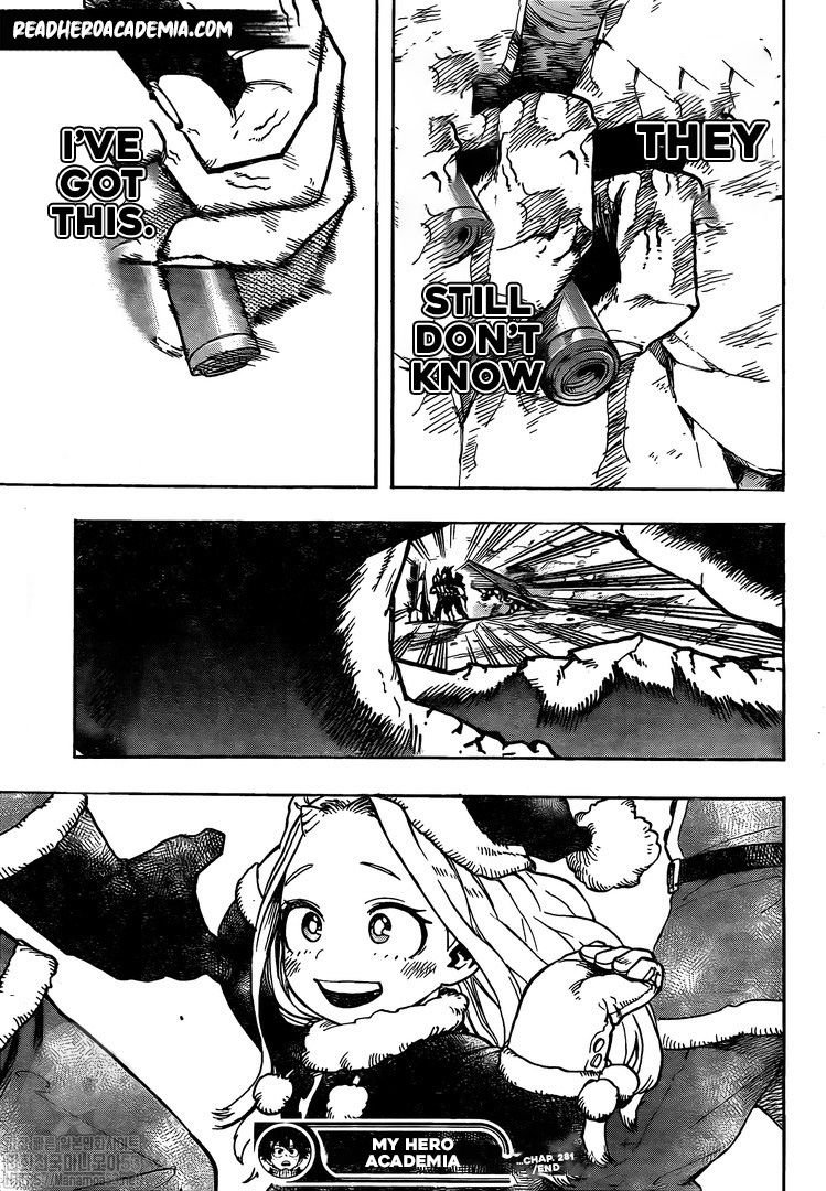 My Hero Academia, chapter 281