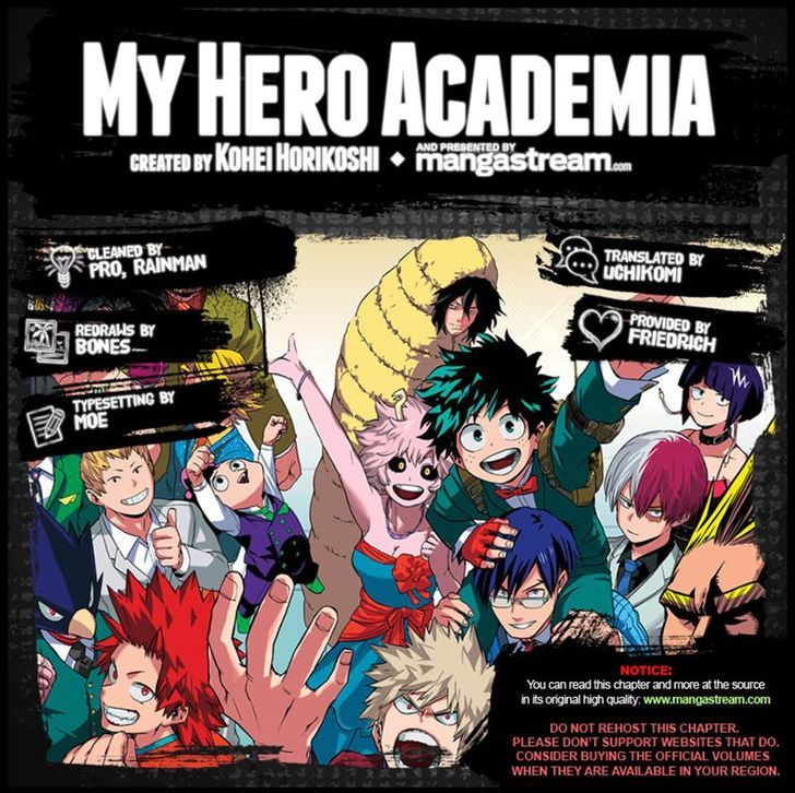 My Hero Academia, chapter 111