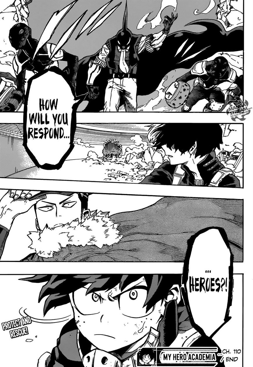 My Hero Academia, chapter 110