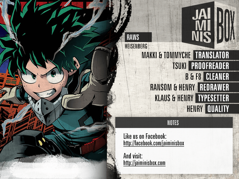 My Hero Academia, chapter 216