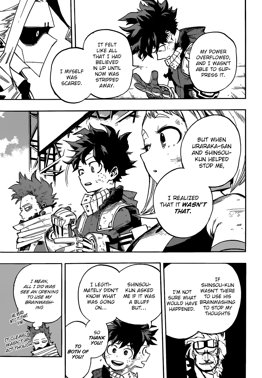 My Hero Academia, chapter 216