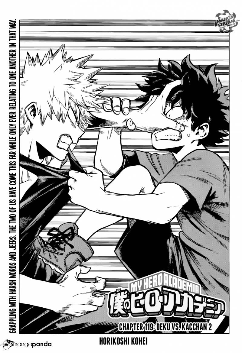 My Hero Academia, chapter 119