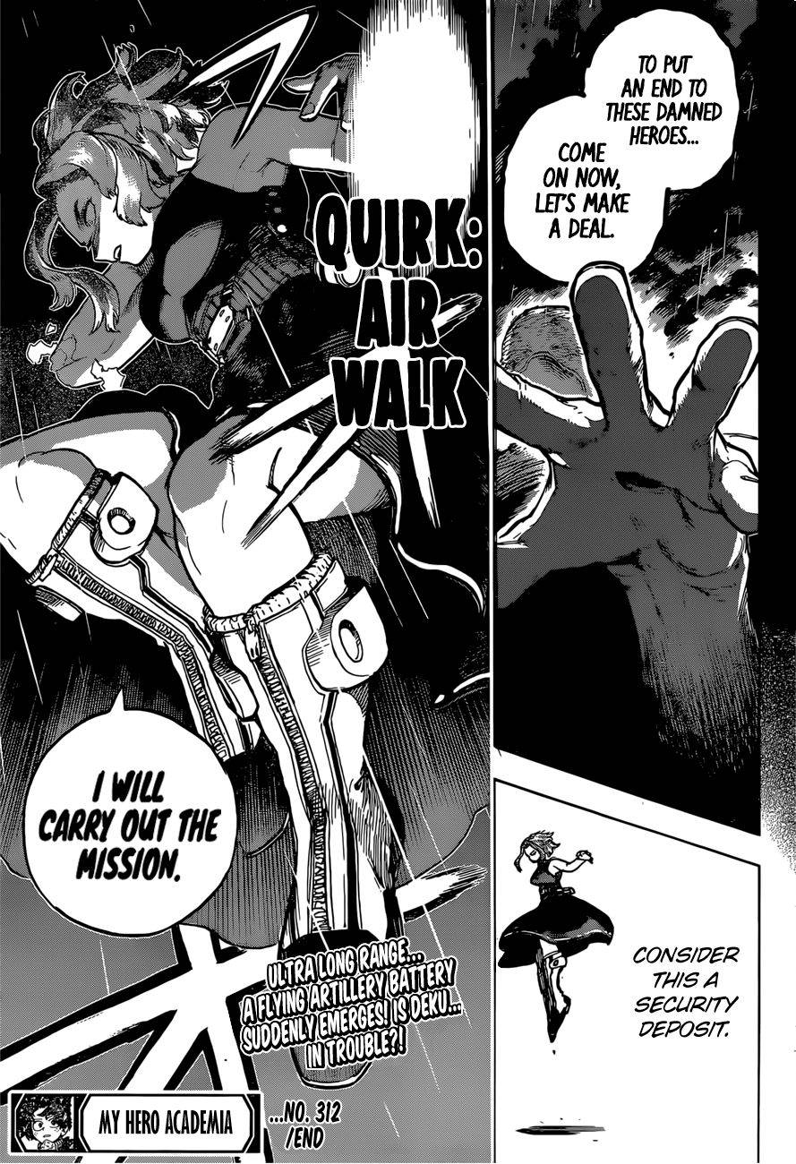 My Hero Academia, chapter 312