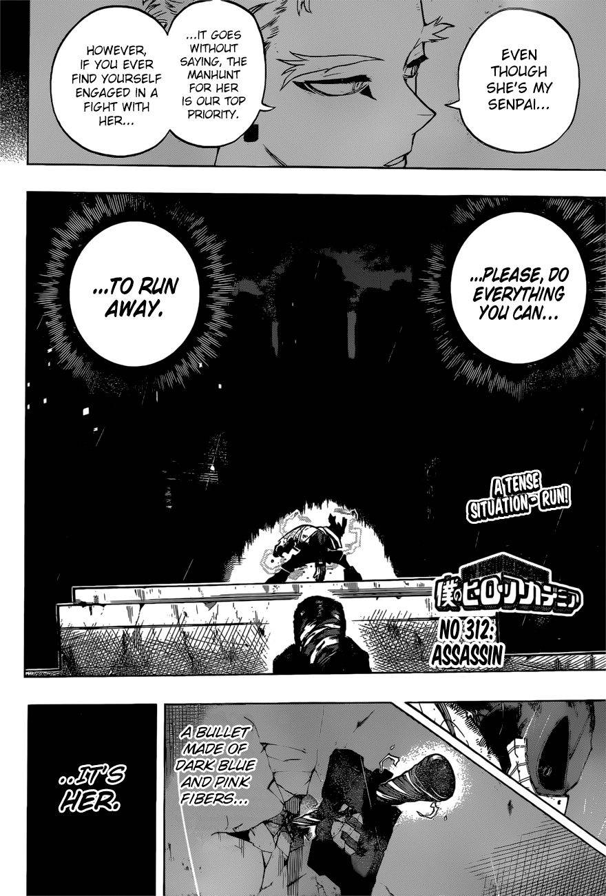 My Hero Academia, chapter 312