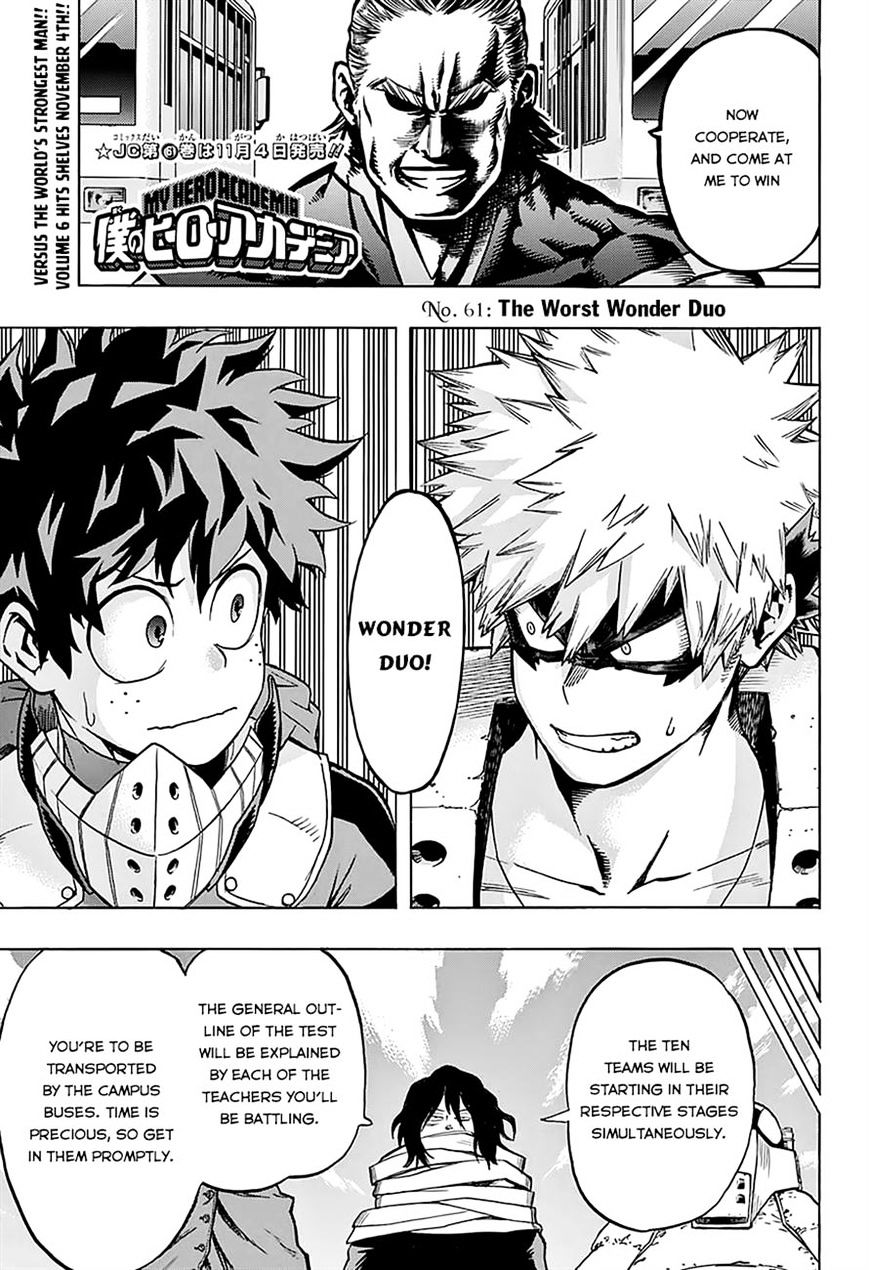 My Hero Academia, chapter 61