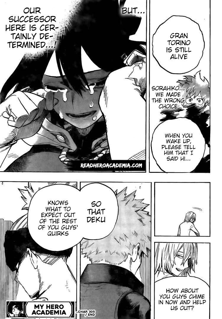 My Hero Academia, chapter 305