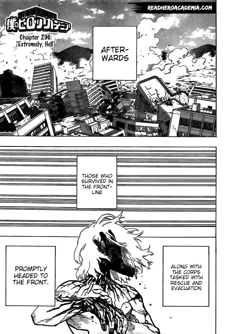 My Hero Academia, chapter 296